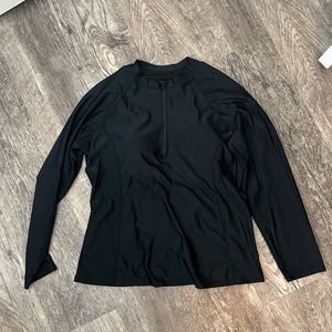 Swimming Suit Top Quarter Zip Size XL